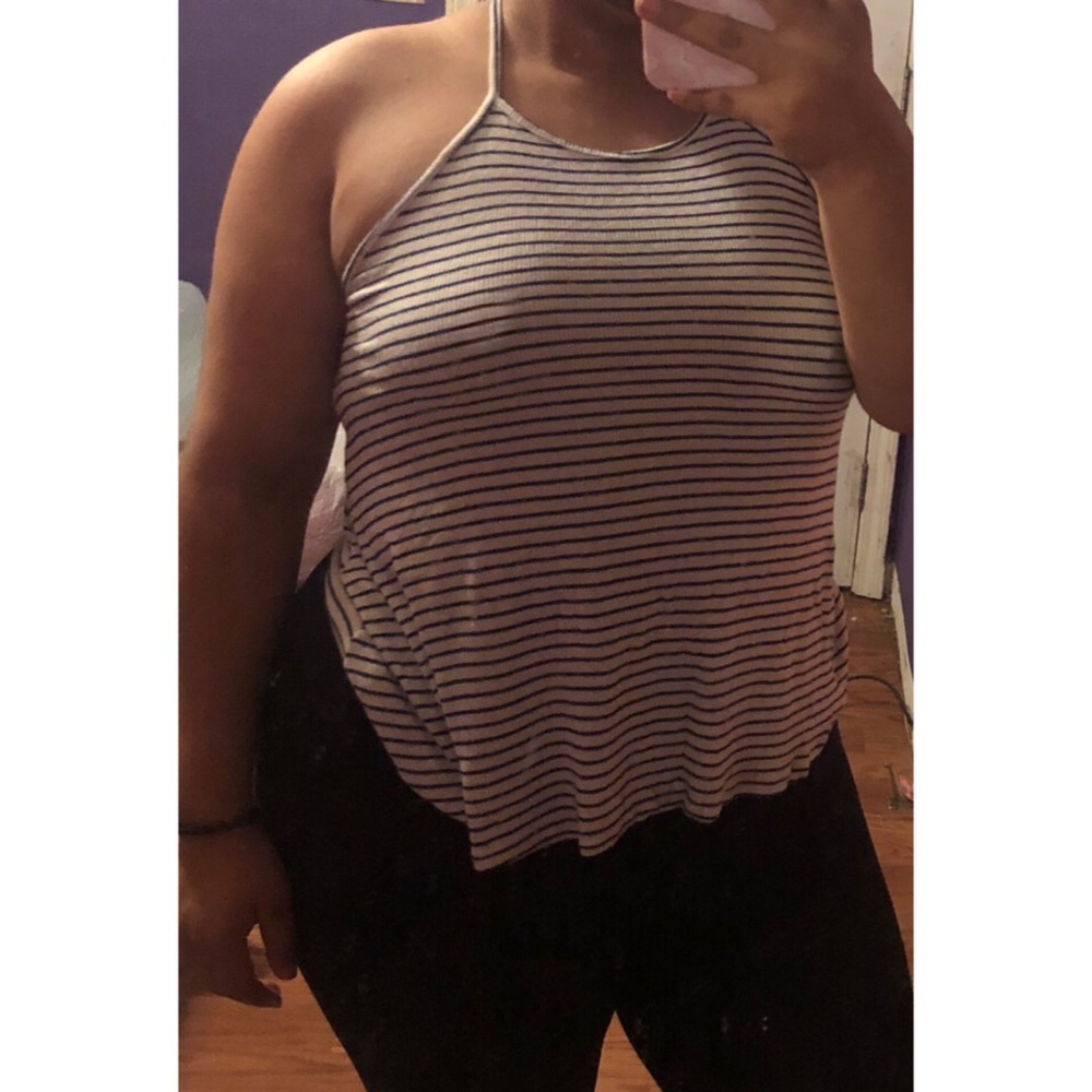 Stripped tank top⚪️⚫️